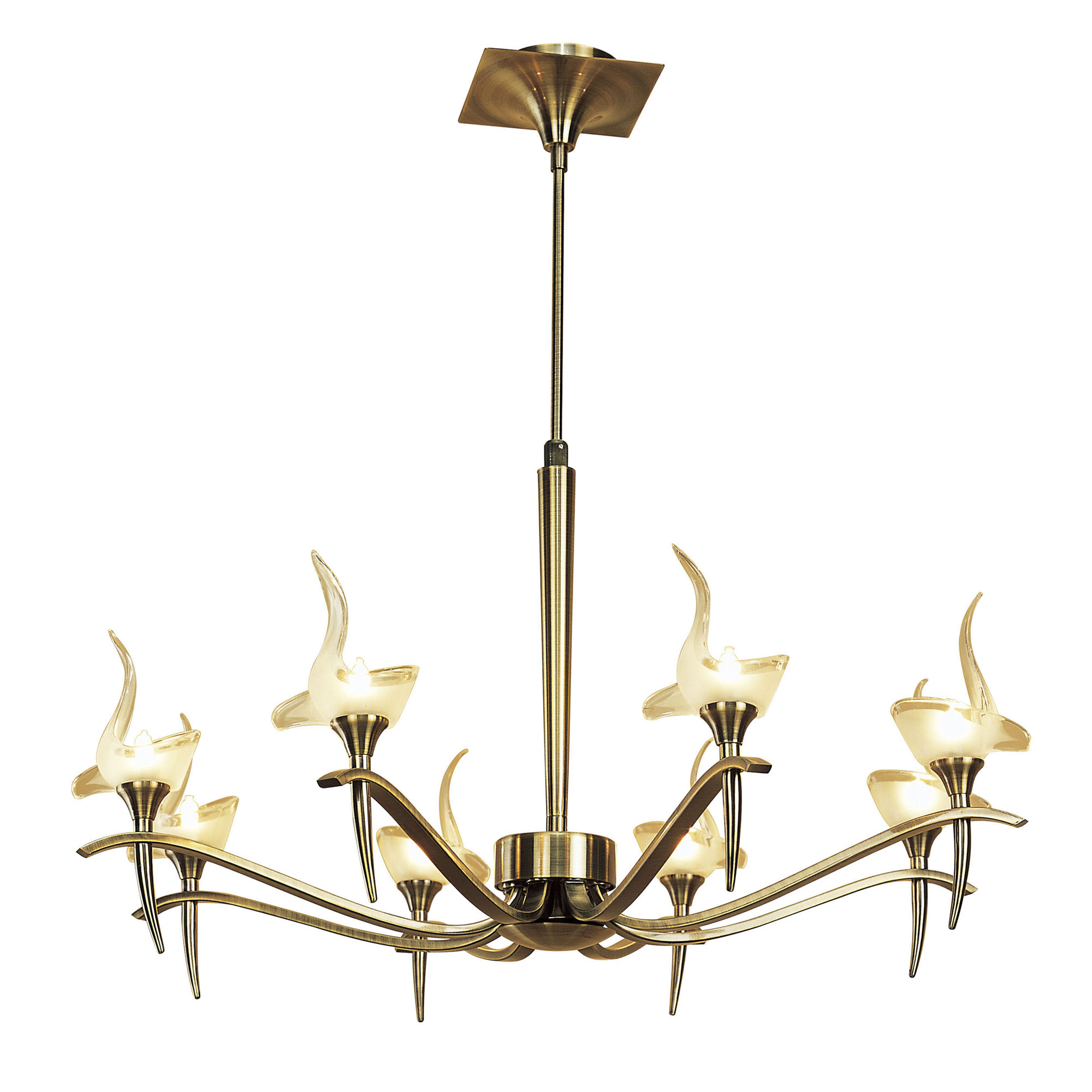 M0321AB  Viena AB Telescopic Pendant 8 Light